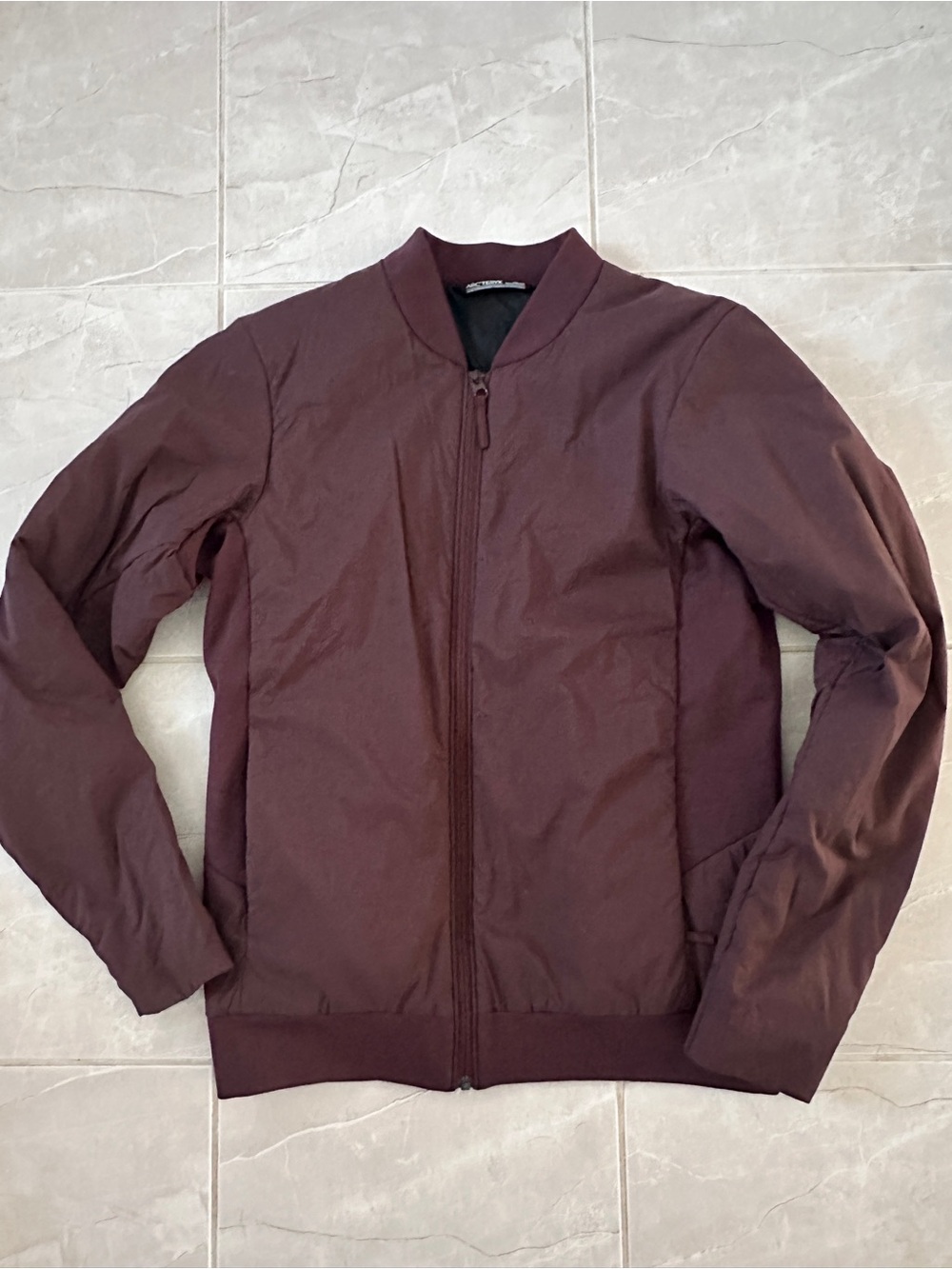 Women’s Lightweight Bomber Jacket - Burgundy